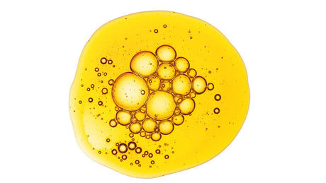 Gelb-goldene Illustration von liposomalem, gepufferten Vitamin C