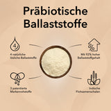 Produktinformationen zu Ballaststoff Complex mit Produktinformationen: 4 natürliche lösliche Ballaststoffe, 3 patentierte Markenrohstoffe, mit 92% hoher Ballaststoffgehalt plus indische Flohsamenschalen