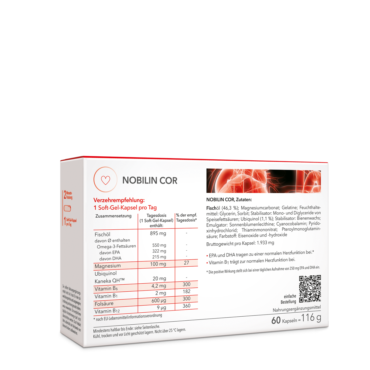 Die Rückseite der Produktpackung Nobilin Cor