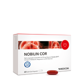 Die Vorderseite der Produktpackung Nobilin Cor von Medicom