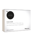 Die Schachtel mit Calcium Brausetabletten 400 mg in der Frontansicht – Calcium Produkt von Medicom
