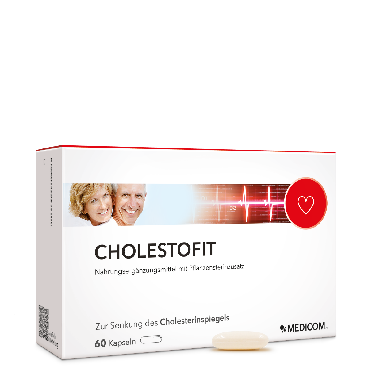 Die Packung von Cholestofit von Medicom in der Vorderansicht