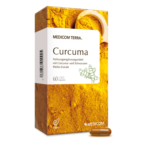 Die Vorderansicht des Produktes Curcuma von Medicom