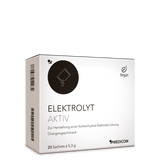 Medicom Elektrolyt Aktiv Faltschachtel mit 20 veganen Beuteln mit Orangengeschmack zur Zubereitung einer Elektrolytlösung; Flüssigkeitsverluste ausgleichen