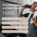 Produktinformationen zu Elektrolyt Brausetabletten von Medicom: für unterwegs und beim Sport, Brausetabletten mit Elektrolyten, bei körperlicher Aktivität, bei starkem Schwitzen, bei Elektrolyt- und Flüssigkeitsverlust, bei Durchfall und Alkoholkonsum