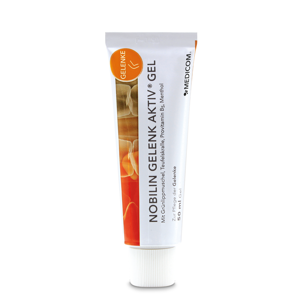 Nahaufnahme der Tube von Nobilin Gelenk Aktiv® Gel von Medicom