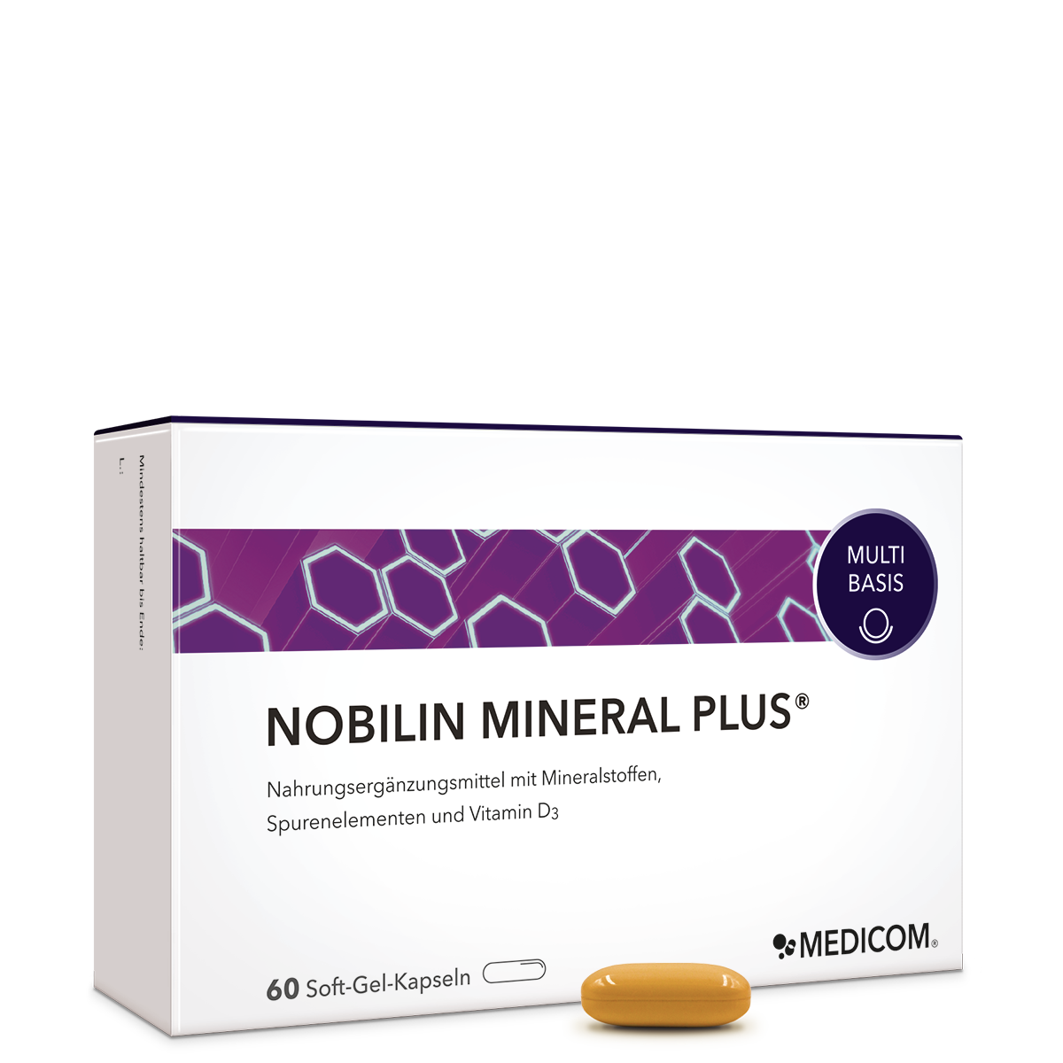 Die Vorderansicht der Produktpackung von Nobilin Mineral Plus® 
