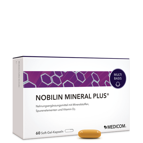 Die Vorderansicht der Produktpackung von Nobilin Mineral Plus® 