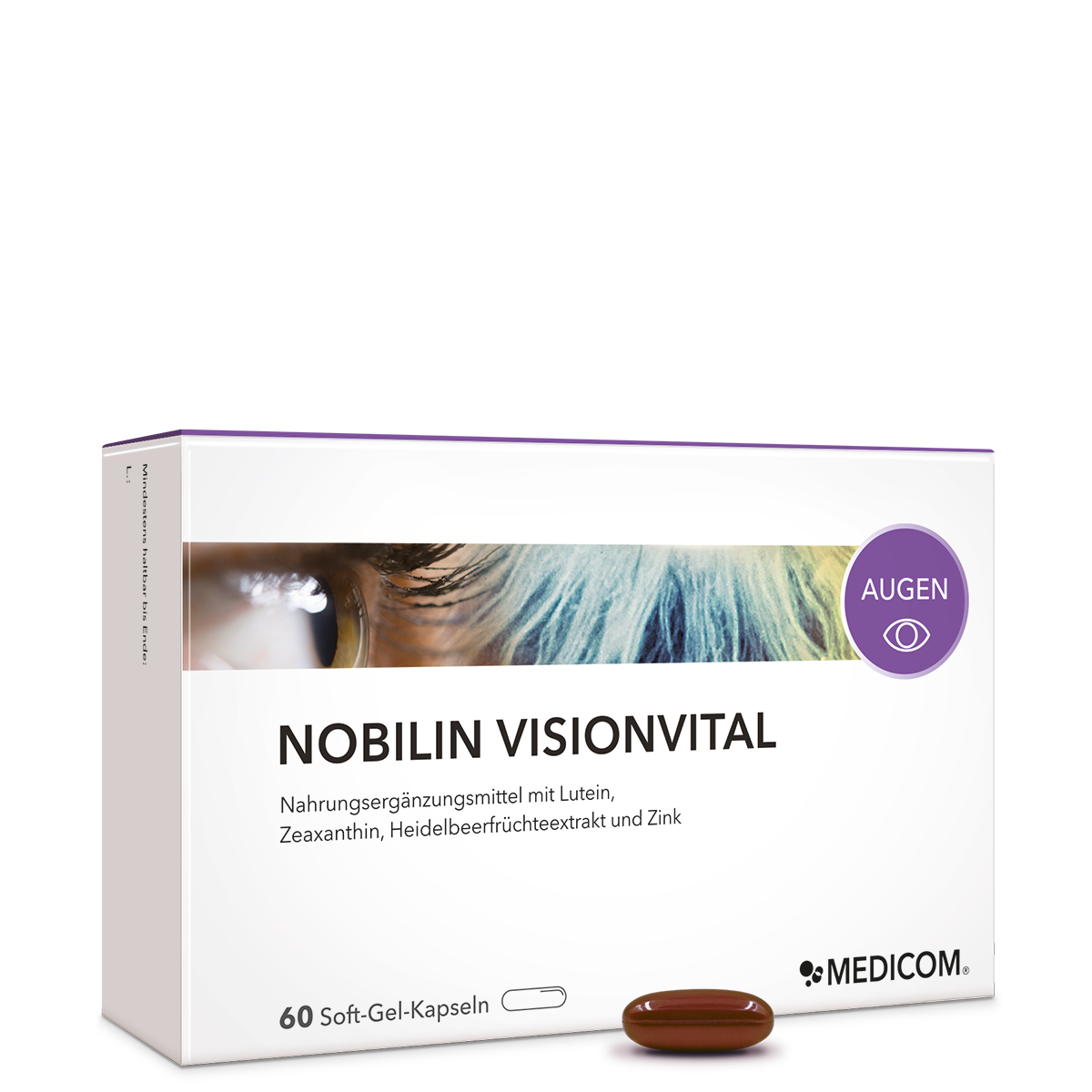 Nobilin Visionvital – die Vorderseite der Produktpackung 