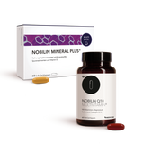 Die Produktkombination von Nobilin First mit Nobilin Mineral Plus® und Nobilin Q10 Multivitamin® in der Vorderansicht