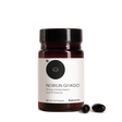 Die Produktdose von Nobilin Ginkgo von Medicom mit zwei Kapseln im Vordergrund.