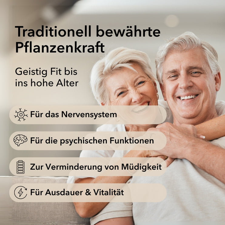 roduktinformationen zu Nobilin Ginkgo mit Anwendungsgebieten: Nervensystem, psychische Funktionen, zur Verminderung von Müdigkeit, Ausdauer und Vitalität. Eine Frau mit Brille mittleren Alters schaut auf ein Smartphonedisplay.