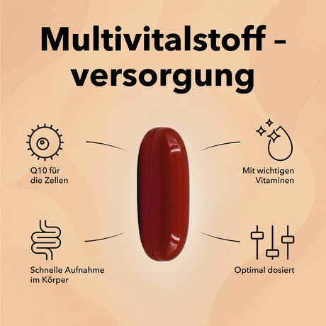 Nobilin Q10 Multivitamin®, Produktinformationen, 1 Kapsel am Tag und optimal versorgt mit wichtigen Vitalstoffen