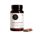 Die Produktdose von Nobilin Woman Balance mit zwei Kapseln im Vordergrund