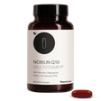 Die Vorderansicht der Produktpackung Nobilin Q10 Multivitamin® mit einer Soft-Gel-Kapsel im Vordergrund