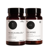 Das Duo Nobilin Krillöl® Forte und QH Mono 100  mg – zwei Bestsellerprodukte von Medicom im Bundle