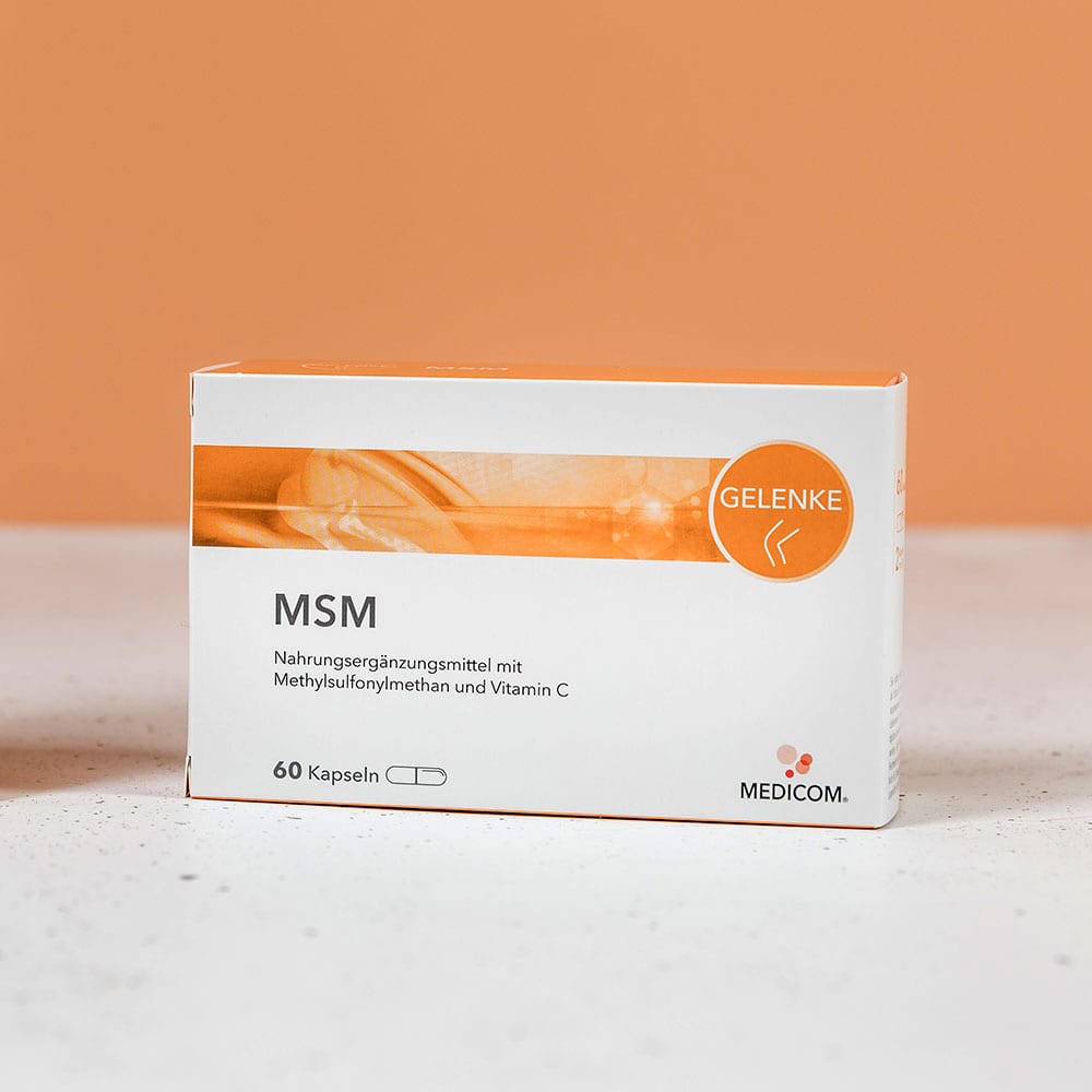 MSM Produkt von Medicom. Schwefel – Baustein für Aminosaeuren