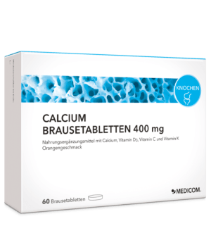 Die Vorderseite der Packung Calcium Plus Vitamin D Brausetabletten