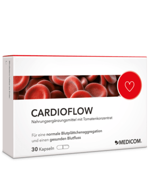 Die Vorderseite der Packung Cardioflow