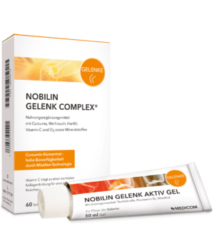 Die neue Kombi für Gelenke – Nobilin Gelenk Complex® und Nobilin Gelenk Aktiv Gel