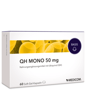 QH Mono 50 mg – die neue Produktpackung von Ubiquinol, das bioaktive Q10
