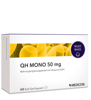 QH Mono 50 mg die neue Verpackung von Ubiquinol