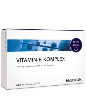 Vitamin-B-Komplex Medicom: Ausgewogene Kombination – alle 8 B-Vitamine in einer Kapsel
