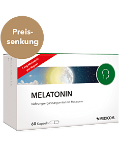 1 mg Melatonin pro Kapsel bei Medicom. Jetzt im Preis gesenkt.