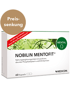 Nobilin Mentofit® jetzt im Preis reduziert – die sinnvolle Vitalstoffkombination für das mentale Wohlbefinden