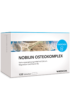 Die Vorderseite der Packung von Nobilin Osterokomplex
