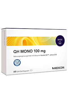 QH Mono 100 mg - Bioaktives Q10 aus natürlicher Hefefermentation