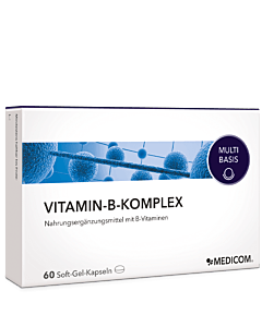 Vitamin-B-Komplex Medicom: Ausgewogene Kombination – alle 8 B-Vitamine in einer Kapsel