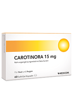 Carotinora 15 mg hochwertiges Nahrungsergänzungsmittel von Medicom