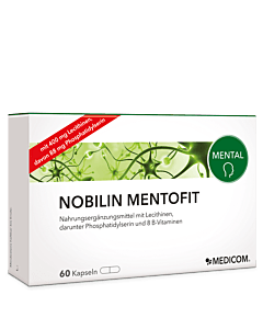 Nobilin Mentofit von Medicom  - Gehirnleistung, Nervenaktivität und Merkfähigkeit unterstützen