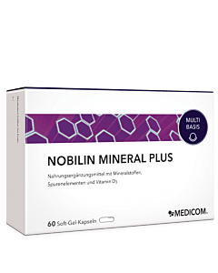 Nobilin Mineral Plus Nahrungsergänzung: Hochwertige Kombination – in Öl gelöste Kapseln

