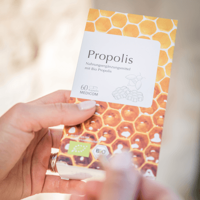 Die Produktpackung von Medicom Terra® Bio Propolis