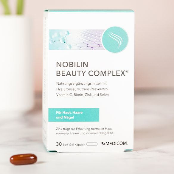 Die Produktpackung von Nobilin Beauty Complex®