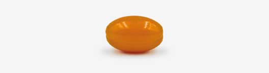 Soft-Gel-Kapsel in orange-braun