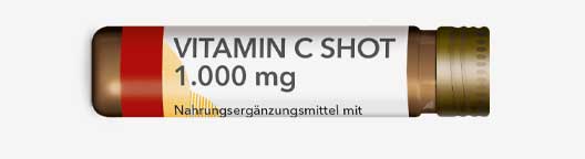 Die Trinkampulle von Vitamin C Shot 1.000 mg