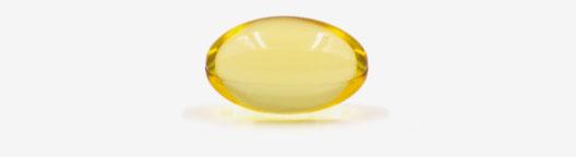 Eine Soft-Gel-Kapsel mit natürlichem Vitamin E