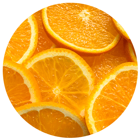 frische Orangenschreiben über einander gestapelt