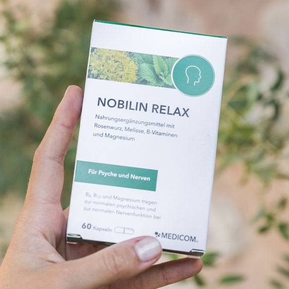 Die Produktpackung von Nobilin Relax